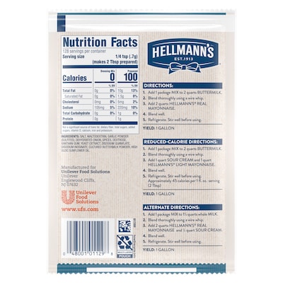 Hellmann's® Creamy Country Buttermilk Dressing Dry Mix 18 x 3.12 oz - 