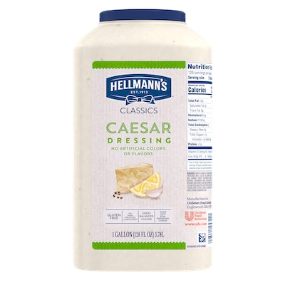 Hellmann's® Classics Caesar Dressing 4 x 1 gal - To your best salads with Hellmann's® Classics Caesar Dressing (4 x 1 gal) that looks, performs and tastes like you made it yourself.