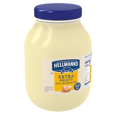Hellmann's® Extra Heavy Mayonnaise 1 gal 4 pack - Hellmann’s Extra Heavy mayonnaise is great for binding and browning