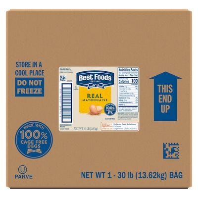 Best Foods® Real Mayonnaise Bag-in-a-Box 1 x 30 lb - 