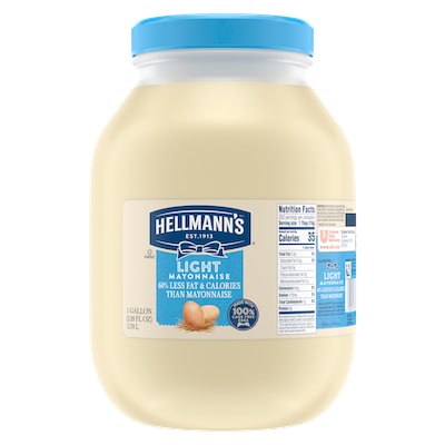 Hellmann's® Light Mayonnaise 4 x 1 gal - Hellmann's® Light Mayonnaise (4 x 1 gal) brings out the flavor of quality meat and produce.