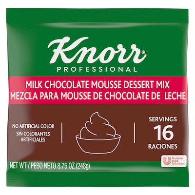 Knorr® Professional Milk Chocolate Mousse Mix 10 x 8.75 oz - 