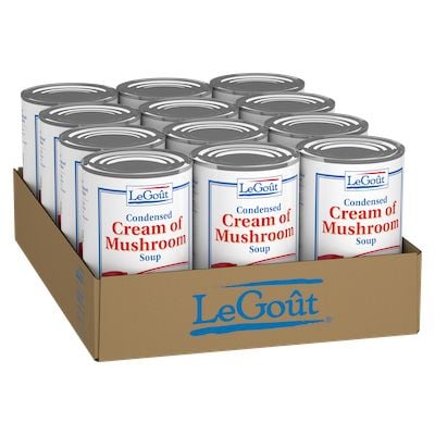 LeGout® Cream of Mushroom Canned Soup 12 x 50 oz - 