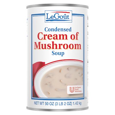 LeGout® Cream of Mushroom Canned Soup 12 x 50 oz - 