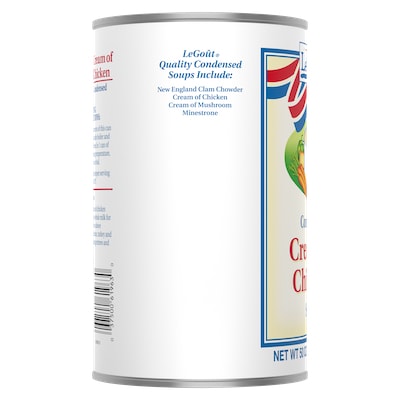 LeGout® Cream of Chicken Canned Soup 12 x 3 lb - 