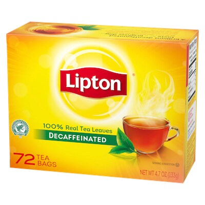 Lipton® Hot Tea Decaffeinated Black 6 x 72 bags - Lipton varieties such as the Lipton® Hot Tea Decaffeinated Black (6 x 72 bags) suit every mood.