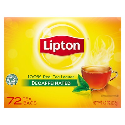 Lipton® Hot Tea Decaffeinated Black 6 x 72 bags - Lipton varieties such as the Lipton® Hot Tea Decaffeinated Black (6 x 72 bags) suit every mood.
