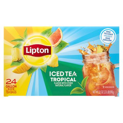 Lipton® Iced Tea Unsweetened Tropical 2 x 24 bags - 