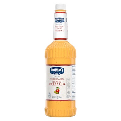 Hellmann's® Classics Thousand Island Salad Dressing 6 x 32 oz - To your best salads with Hellmann's® Classics Thousand Island Salad Dressing (6 x 32 oz) that looks, performs and tastes like you made it yourself.