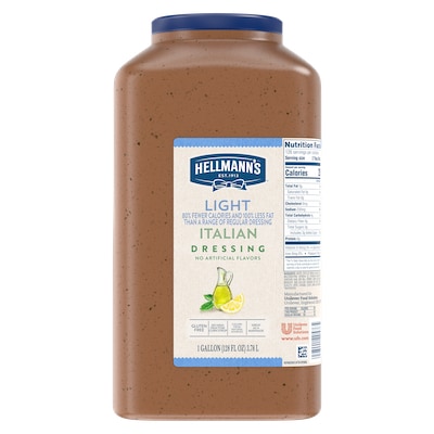 Hellmann's® Light Italian Salad Dressing 4 x 1 gal - To your best salads with Hellmann's® Light Italian Salad Dressing (4 x 1 gal) that looks, performs and tastes like you made it yourself.