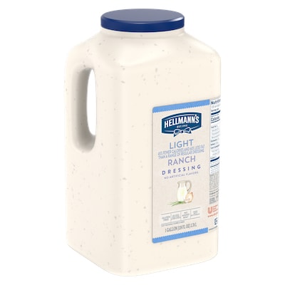 Hellmann's® Light Ranch Salad Dressing 4 x 1 gal - To your best salads with Hellmann's® Light Ranch Salad Dressing (4 x 1 gal) that looks, performs and tastes like you made it yourself.