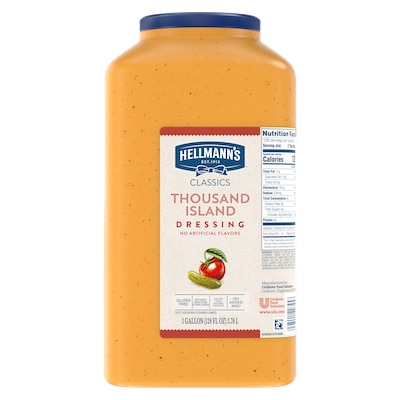 Hellmann's® Classics Thousand Island Dressing 4 x 1 gal - To your best salads with Hellmann's® Classics Thousand Island Dressing (4 x 1 gal) that looks, performs and tastes like you made it yourself.