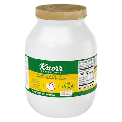 Knorr® Professional Caldo de Pollo 7.9lb. 4 pack - Made with chicken, real vegetables and spices.
