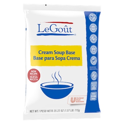 LeGout® Cream Soup Base 25.2 oz. 6 pack - Scratch white sauce can scorch