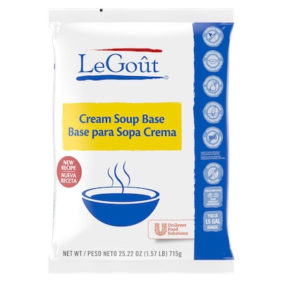 LeGout® Cream Soup Base 6 x 25.2 oz - Scratch white sauce can scorch