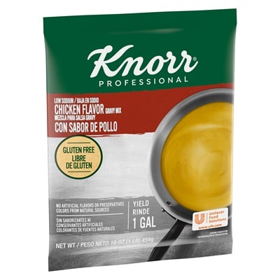 Knorr® Professional Low Sodium Chicken Gravy Mix 6 x 1 lb - 