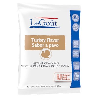 LeGout® Instant Gravy Mix Turkey 8 x 1 lb - 