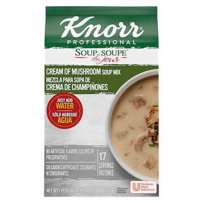 Knorr® Professional Soup du Jour Mix Cream of Mushroom 4 x 19.6 oz - 