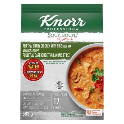 Knorr® Professional Soup du Jour Mix Thai Chicken Curry 4 x 20.6 oz - 