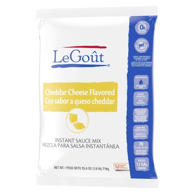 LeGout® Cheddar Cheese Sauce 8 x 25.4 oz - 