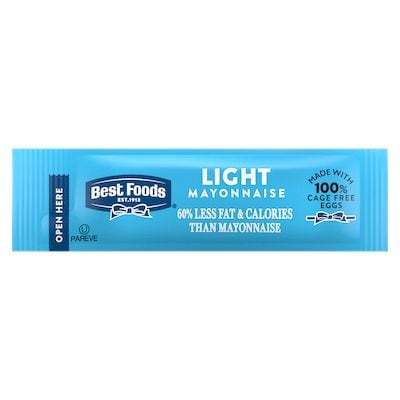 Best Foods® Light Mayonnaise Stick Pack 210 x 0.38 oz - Best Foods® Light Mayonnaise Stick Pack (210 x 0.38 oz) brings out the flavor of quality meat and produce.