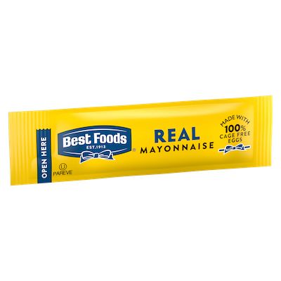 Best Foods® Real Mayonnaise Stick Pack 210 x 0.38 oz - Best Foods Real Mayonnaise is made with real eggs, oil, and vinegar for a rich, creamy flavor that your guests can savor.