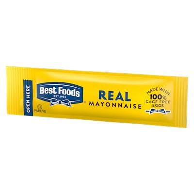 Best Foods® Real Mayonnaise Stick Pack 210 x 0.38 oz - Best Foods Real Mayonnaise is made with real eggs, oil, and vinegar for a rich, creamy flavor that your guests can savor.