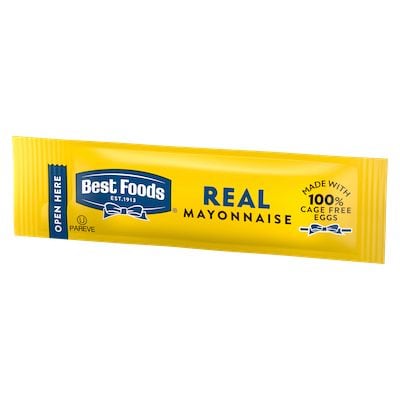 Best Foods® Real Mayonnaise .38oz. 210 pack - Best Foods Real Mayonnaise is made with real eggs, oil, and vinegar for a rich, creamy flavor that your guests can savor.