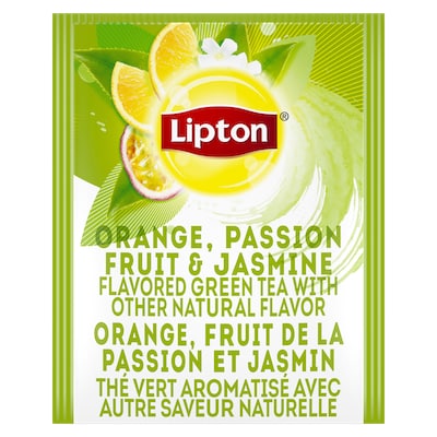 Lipton® Hot Tea Green with Orange, Passion Fruit & Jasmine 6 x 28 bags - Lipton varieties such as the Lipton® Hot Tea Green with Orange, Passion Fruit & Jasmine (6 x 28 bags) suit every mood.