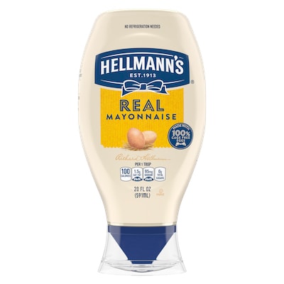Hellmann's® Real Mayonnaise Squeeze Bottle 12 x 20 oz - 