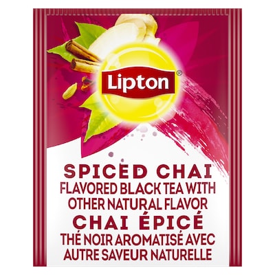 Lipton® Hot Tea Spiced Chai 6 x 28 bags - Lipton varieties such as the Lipton® Hot Tea Spiced Chai (6 x 28 bags) suit every mood.