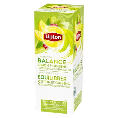 Lipton® Hot Tea Lemon Ginseng 6 x 28 bags - Lipton varieties such as the Lipton® Hot Tea Lemon Ginseng (6 x 28 bags) suit every mood.