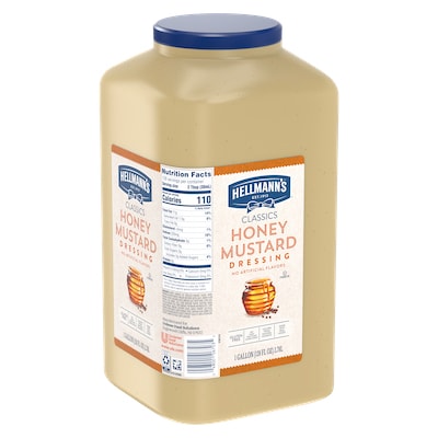 Hellmann's® Classics Honey Mustard Dressing 4 x 1 gal - To your best salads with Hellmann's® Classics Honey Mustard Dressing (4 x 1 gal) that looks, performs and tastes like you made it yourself.