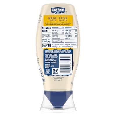 Best Foods® Real Mayonnaise 11.5oz. 12 pack - Best Foods® Real Mayonnaise is made with real eggs, oil, and vinegar for a rich, creamy flavor that your guests can savor.