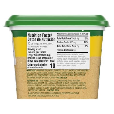 Knorr® Professional Ultimate Vegetable Bouillon 1lb. 6 pack - Excess salt in bases masks the true flavor of soups - not in Knorr® Professional Ultimate Vegetable Bouillon Base 6 x 1 lb!