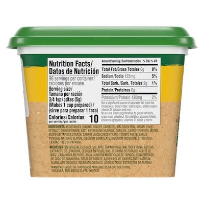 Knorr® Professional Ultimate Low Sodium Vegetable Bouillon Base 6 x 1 lb - Excess salt in bases masks the true flavor of soups - not in Knorr® Professional Ultimate Low Sodium Vegetable Bouillon Base 6 x 1 lb!