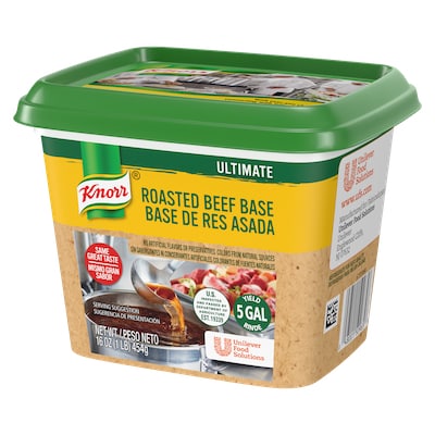 Knorr® Professional Ultimate Beef Bouillon Base 1lb. 6 pack - Excess salt in bases masks the true flavor of soups - not in Knorr® Professional Ultimate Beef Bouillon Base 6 x 1 lb!