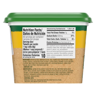 Knorr® Professional Ultimate Beef Bouillon Base 6 x 1 lb - Excess salt in bases masks the true flavor of soups - not in Knorr® Professional Ultimate Beef Bouillon Base 6 x 1 lb!