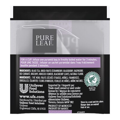 Pure Leaf® Hot Tea Black with Berries 6 x 25 bags - Pure Leaf® Hot Tea Black with Berries (6 x 25 bags) matches the careful craftsmanship of your menu.