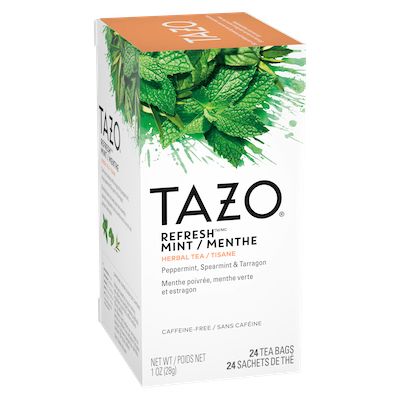 TAZO® Hot Tea Refresh Mint 6 x 24 bags - We’ve got our own thing brewing the TAZO® Hot Tea Refresh Mint (6 x 24 bags): dare to be different