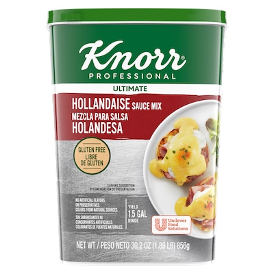 Knorr® Professional Hollandaise Sauce Mix 30.2oz. 4 pack - Deliver simple, clean food with ease.