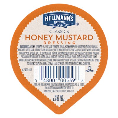 Hellmann's® Classics Honey Mustard Dressing 108 x 1.5 oz - 