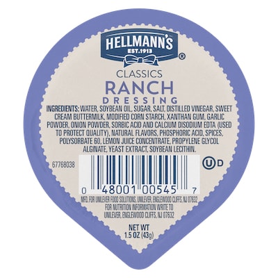 Hellmann's® Classics Ranch Dressing 108 x 1.5 oz - 