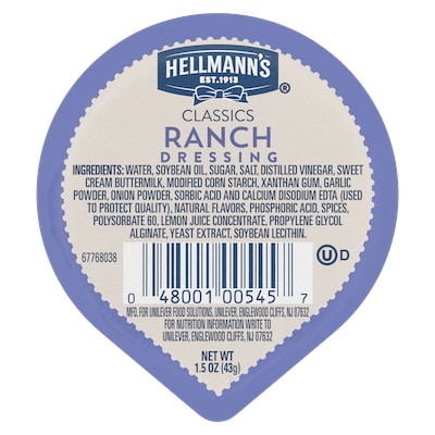 Hellmann's® Classics Ranch Dressing 108 x 1.5 oz - 