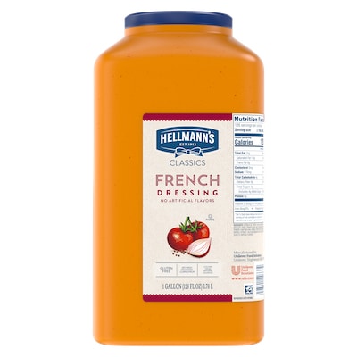 Hellmann's® Classics French Dressing 4 x 1 gal - To your best salads with Hellmann's® Classics French Dressing (4 x 1 gal) that looks, performs and tastes like you made it yourself.