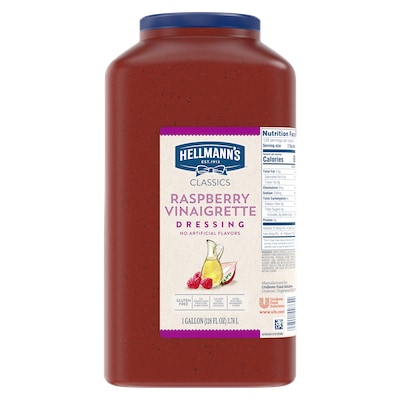 Hellmann's® Classics Raspberry Vinaigrette 4 x 1 gal - To your best salads with Hellmann's® Classics Raspberry Vinaigrette( 4 x 1 gal) dressing that looks, performs and tastes like you made it yourself.