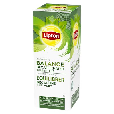 Lipton® Hot Tea Decaffeinated Green 6 x 28 bags - Lipton varieties such as the Lipton® Hot Tea Decaffeinated Green (6 x 28 bags) suit every mood.