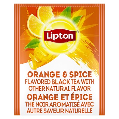 Lipton® Hot Tea Orange & Spice 6 x 28 bags - Lipton varieties such as the Lipton® Hot Tea Orange & Spice (6 x 28 bags) suit every mood.