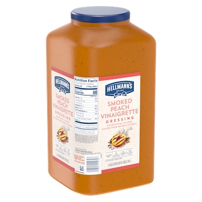 Hellmann's® Smoked Peach Vinaigrette - I’m constantly looking for new flavor combinations like the Hellmann's® Smoked Peach Vinaigrette (4 x 1 gal) to keep my salads fresh and exciting.