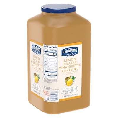 Hellmann's® Lemon Za'atar Dressing - I’m constantly looking for new flavor combinations like the Hellmann's® Lemon Za'atar Salad Dressing (4 x 1 gal) to keep my salads fresh and exciting.